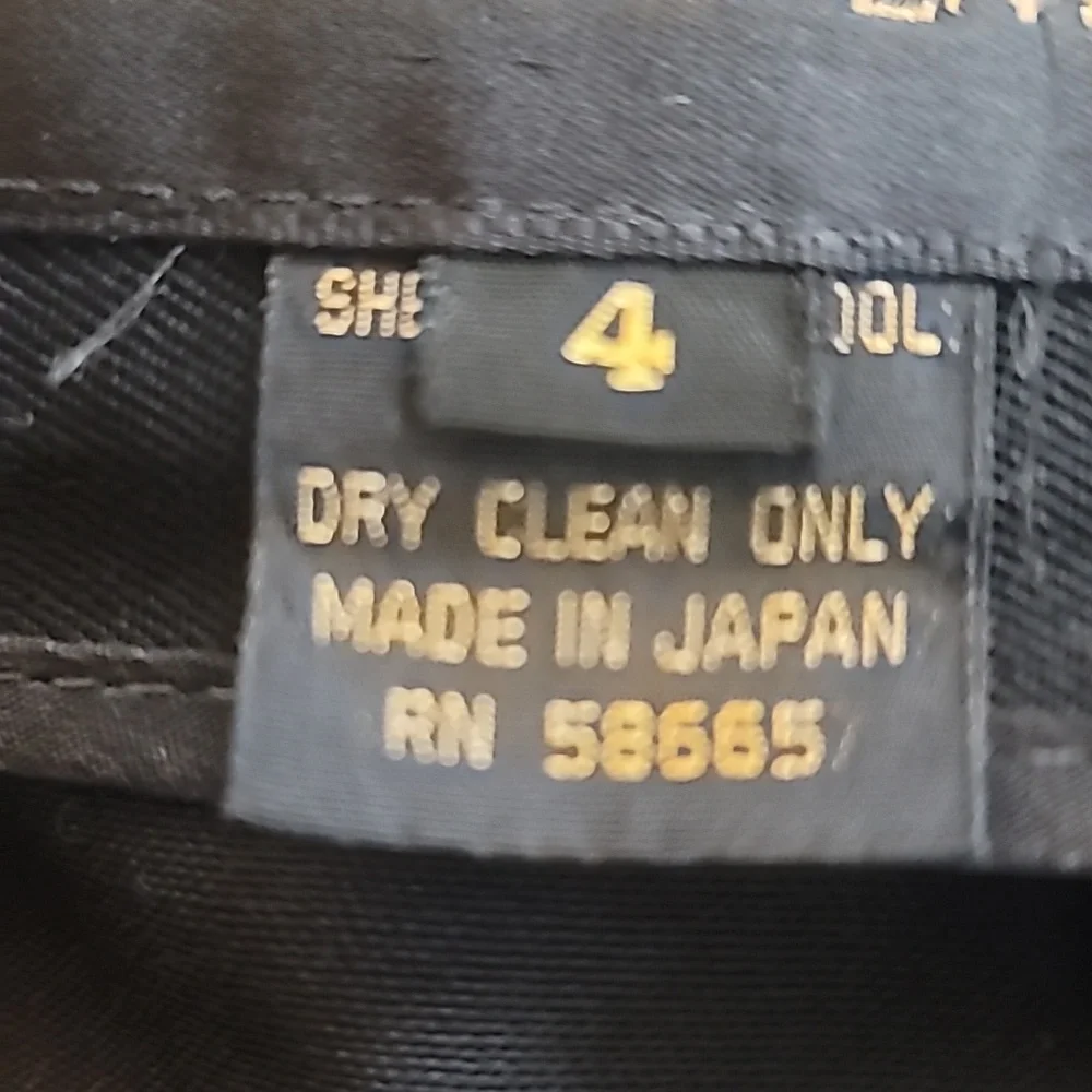 Classiques Entier 100% Wool Front Pleat Dress Black Pants SZ 4